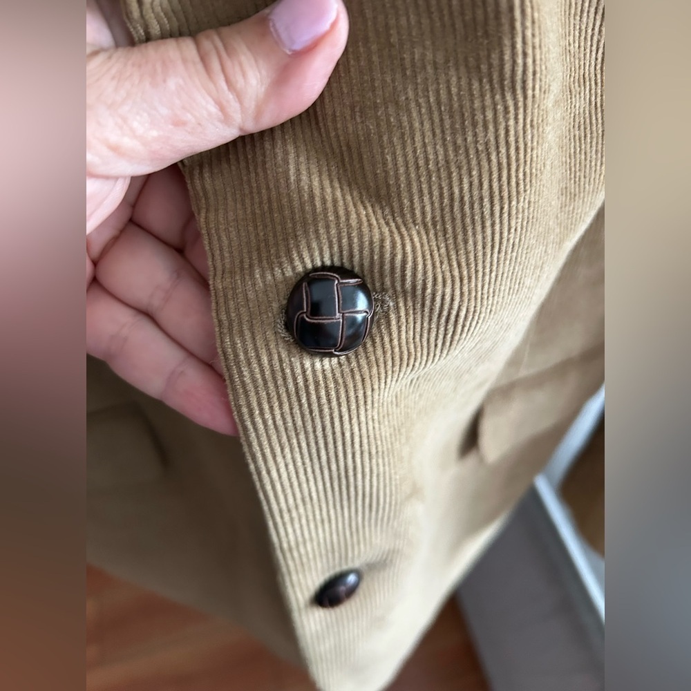 Vintage DOCKERS Blazer Preppy Old Money 44R Tan Corduroy Classiccore 90s - Picture 4 of 14